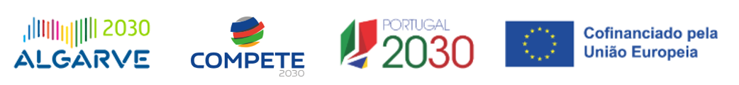 logotipos Algarve 2030; Compete 2030; Portugal 2030; União Europeia