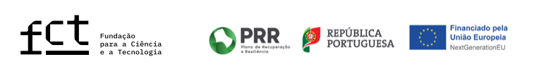 logotipos FCT; PRR; República Portuguesa; União Europeia