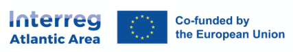 logotipos Interreg Atlantic Area; União Europeia
