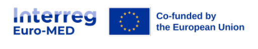 logotipos Interreg Euro-Med; União Europeia