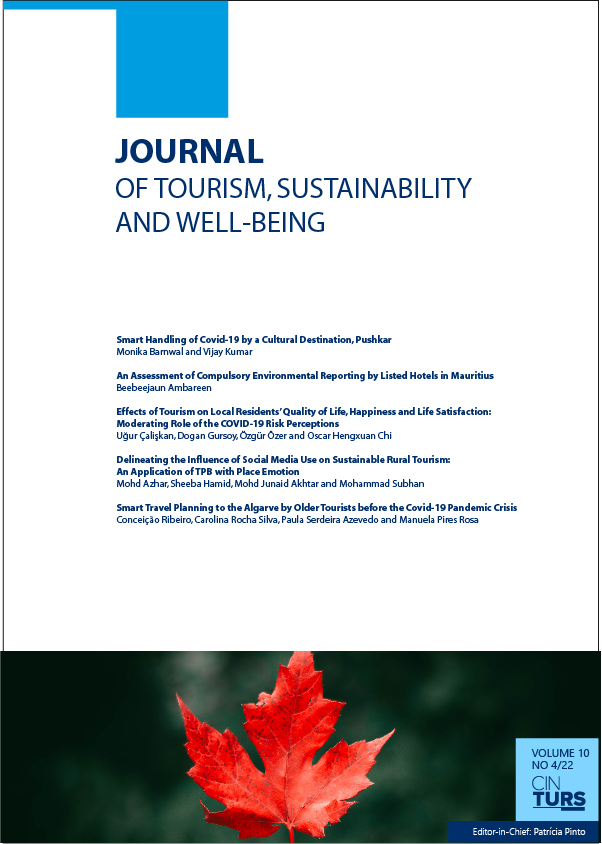 Journal of Tourism Sustainability and Well-being